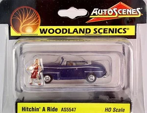 Woodland Scenics HO/HOn3 Hitchin' a Ride (5547) - Foto 1 di 1