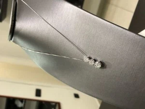 Gold diamonds anniversary trilogy necklace gold 18 kt diamond 0.83 F/color vs  - Imagen 1 de 12