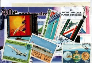 Lot timbres thematique " Concorde " - Picture 1 of 1