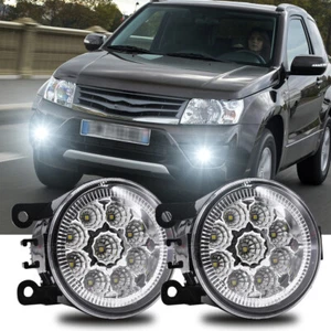 Pair Bumper LED Fog Light Lamps For Suzuki Grand Vitara 2006-2012 SX4 2008-2015 - Picture 1 of 12