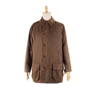 Barbour Mens A2200 Weather Worked Brown Beaufort Heavy Coat Jacket size M Medium - Picture 1 of 11