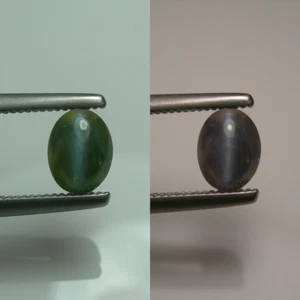 1.15ct rare Alexandrite Cats Eye cab Color Change Green Purple gem Orissa Naturl - Picture 1 of 20