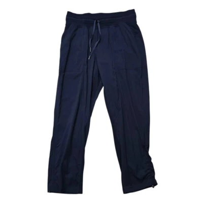 Pantalones Lululemon Para Mujer 6 Azul Cintura Elástica Baile Estudio Pull On Crop Lounge St Foto 1 de 4