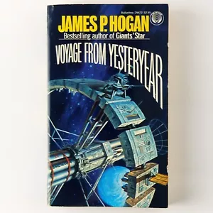 Voyage From Yesteryear by James P. Hogan 1982 Vintage Science Fiction PB Book - Foto 1 di 4
