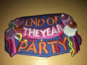 Girl Scout Patch - End of the Year Party - New - Qty 1 - Picture 1 of 1