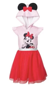 Disney Minnie Mouse Mesh Cosplay Tulle Dress Size 10-12 NWT Red Pink Black NWT - Picture 1 of 6