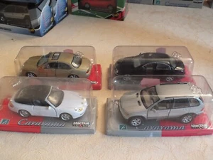 Lotto Cararama MacDue 4 modelli in blister nuovi Jaguar S Type BMW X5 Porsche911 - Foto 1 di 3