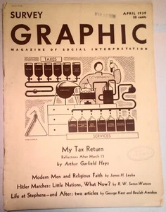 Survey Graphic Magazine, April 1939 : Hitler Marches; Women Are Consumers; etc - Imagen 1 de 12