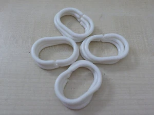 Set of 12 White Shower Curtain Rings New Free Shipping - Picture 1 of 1