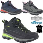 Ladies Womens Leather Walking Hiking Waterproof Ankle Boots Trainers Shoes Size