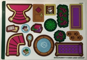 LEGO STICKER SHEET #2 ONLY BELLE'S STORYBOOK ADVENTURES 43177 from set New - Picture 1 of 1