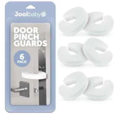 Jool Baby Door Pinch Guards 6 ct | Baby Proof Doors Extra Soft Foam Baby Safety - Image 1 of 4