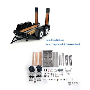 Metal Trailer Plate For 1/14 LESU Skid Steer RC Hydraulic Loader Model Accessory - Picture 1 of 12