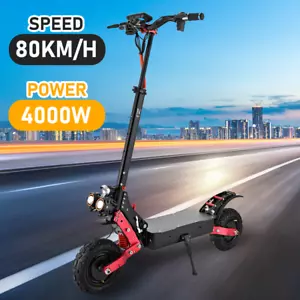 Electric Scooter 4000W Portable 80KM/H Off Road e-Bike Foldable Adult Portable - Picture 1 of 36