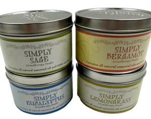 (4) Our Own Candle Wax Scented Candle Lemongrass Sage Eucalyptus Tea Tree 6.5oz - Picture 1 of 8