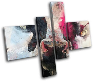 Pintura de Vaca Coloridos Animales Abstractos LIENZO ARTE PARED Impresión de Imagen VA - Imagen 1 de 1