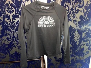 Camisa Life is Good Sun Niñas Grande Manga Larga Elastizada UPF 50 Natación (123) - Imagen 1 de 5