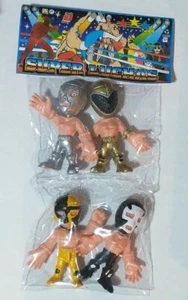 Juego de 4 figuras de lucha libre de 3,5", Super Luchas lucha libre Luchadores - Imagen 1 de 2