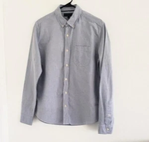 Aeropostale Men's Blue Button-Down Long Sleeve Front Pocket Shirt Size Small - Picture 1 of 7