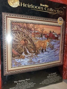 Bucilla Heirloom Collection The Hiding Place Fox Counted Cross Stitch Kit - Picture 1 of 4