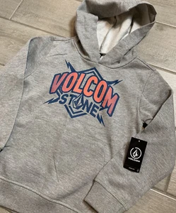 NEW Kids Volcom Stone Pullover Hoodie Size Medium 5 Gray - Picture 1 of 8