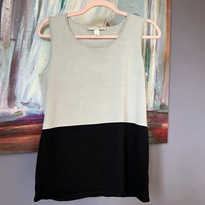 Belford Gr. M schwarz grau 80% Seide Strick ärmellos Tank  - Bild 1 von 7