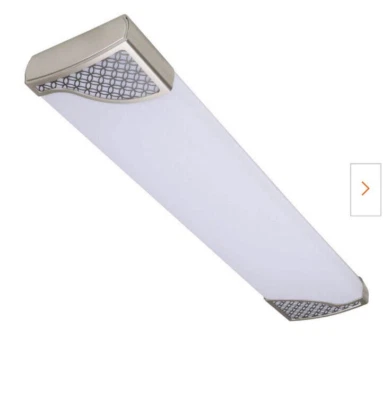 VICTORIA Ceiling Light 48in*10in Satin Nickel And Slate Grey LED Flush