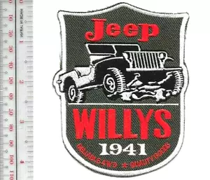 Vintage Truck "Ieep" Willis 1941 Reliable 4wd Toledo, Ohio Promo Patch vel hooks - Picture 1 of 1