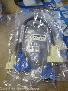 3Com 3C17225 DB9 Male to Male Cable SuperStack 3 Switch 4400 Extender Cable NEW - Photo 1/2