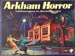 Highly Collectable pristine 1987 Arkham Horror board game for H P Lovecraft fans