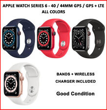 Apple Watch Series 6 40mm 44mm GPS or Cellular - Gold Gray Silver Red - Good