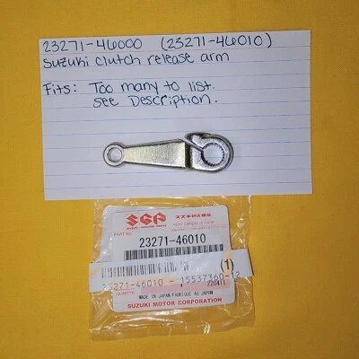 New OEM Suzuki Clutch Release Arm 23271-46010 DR125 RM50 JR80 GN125E SP100 &MORE - Image 1 of 3