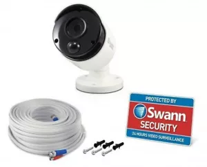 Swann CCTV Bullet Camera PRO 5MPMSB Thermal Sensing 1080p Super HD PIR 5MP x1 - Picture 1 of 11