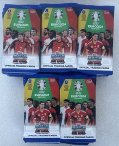 Topps EURO 2024 Match Attax 50 Packs - 8 Trading Cards In Each Pack - New Sealed - Picture 1 of 4