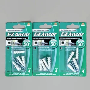 E-Z ANCOR BX42010 #6 1-1/4-in 50lb Mini Twist-N-Lock Drywall Anchors 12-Pk - Picture 1 of 2