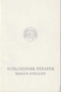 Programmheft Arkady Leokum FREUNDE / FEINDE Schlosspark-Theater 1967 - Bild 1 von 1