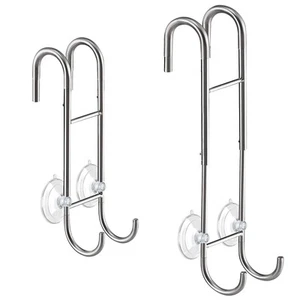 Shower Door Towel Hooks - 9"~13" Length Adjustable Hook for Framed & Frameles... - Picture 1 of 7