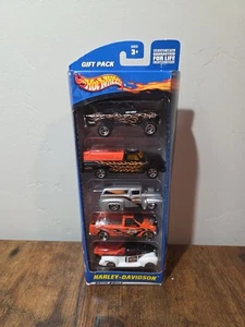 Hot Wheels Harley Davidson Gift Pack of 5 Diecast Metal Trucks 2000 - Picture 1 of 2