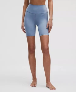 New Lululemon Align Short 8" Color: Washed Denim Size: 8 New with tag - Picture 1 of 5
