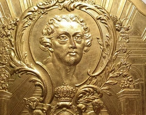 Louis XV Huge artmedal 106mm perfection of French Art Hotel des Monnaies Angels  - Imagen 1 de 5