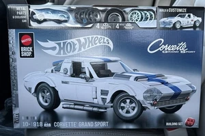 Mattel Brick Shop Corvette Grand Sport 1:16 Building Set JGR31 NEW SEALED Large - Picture 1 of 3