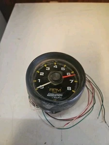 Vintage Auto Gage Tachometer Shift Gauge Light tested For Parts Only - Foto 1 di 2