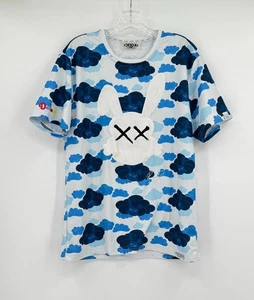 Detox Apparel Mens Blue Azure Clouds T Shirt Sz M Short Sleeve - Picture 1 of 7