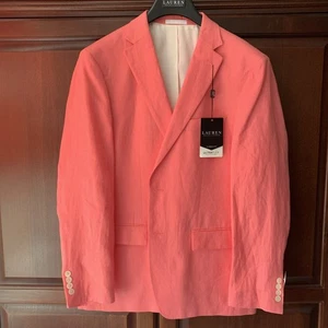 RALPH LAUREN LASSITER 100 % LEINEN BLAZER/SPORTJACKE/HERREN GRÖSSE 40 Reg Neu mit Etikett $ 275 - Bild 1 von 11