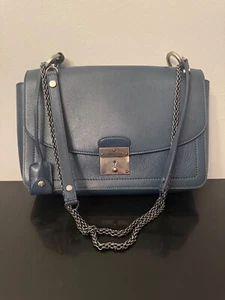NEU $ 1295 Marc Jacobs blau Polly Leder Schultertasche Handtasche - Bild 1 von 21