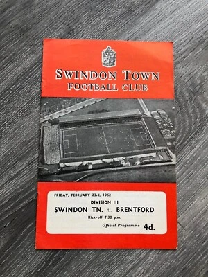 23/02/1962 Swindon Town v Brentford - Third Division - 1961/62 - Image 1 of 4