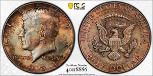 1964 Kennedy Half Dollar PCGS MS64 Wayte Raymond Album Toned - Picture 1 of 7