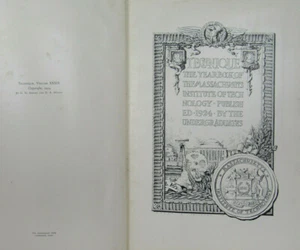 1924 MIT MASSACHUSETTES INSTITUTE OF TECHNOLOGY YEARBOOK - Picture 1 of 12