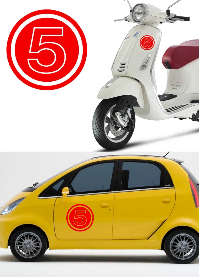 Numéro 5, Autocollant En Vinyle Version V02 - Photo 1/1