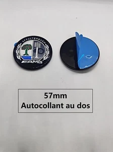 Logo Capot Plat Mercedes AMG Affalterbach color 57mm Autocollant Emblème - Imagen 1 de 4